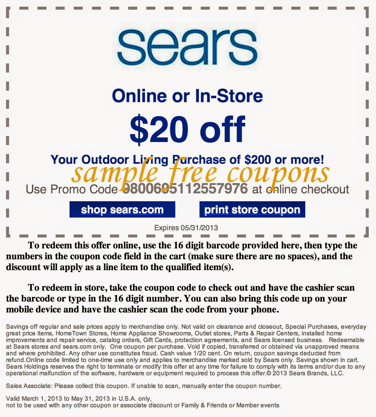 sears coupon codes for grills